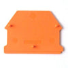 Dinkle DK4NC-OR DIN Rail Terminal Block End Cover for DK2.5N-OR DK4N-OR Orange, Pack of 50