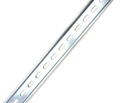 ICI T&G 10 Pieces DIN Rail Slotted Zinc Plated Steel RoHS 1 Meter Long 35mm 7.5mm 10 Meters Total
