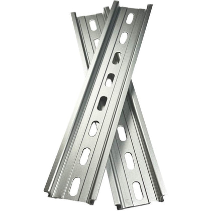 ICI T&G 2 Pieces DIN Rail Slotted Aluminum RoHS 8