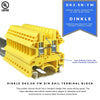 Dinkle - B01N0ER71T Yellow DK2.5N-YW DIN Rail Terminal Block Screw Type UL 600V 20A 12-22AWG, Pack of 100